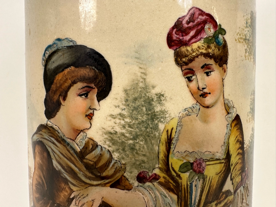 Impressive Tall Hand Painted Antique 1815 Royal Bavarian Beer Stein Nurnberg 16H [Photo 8]