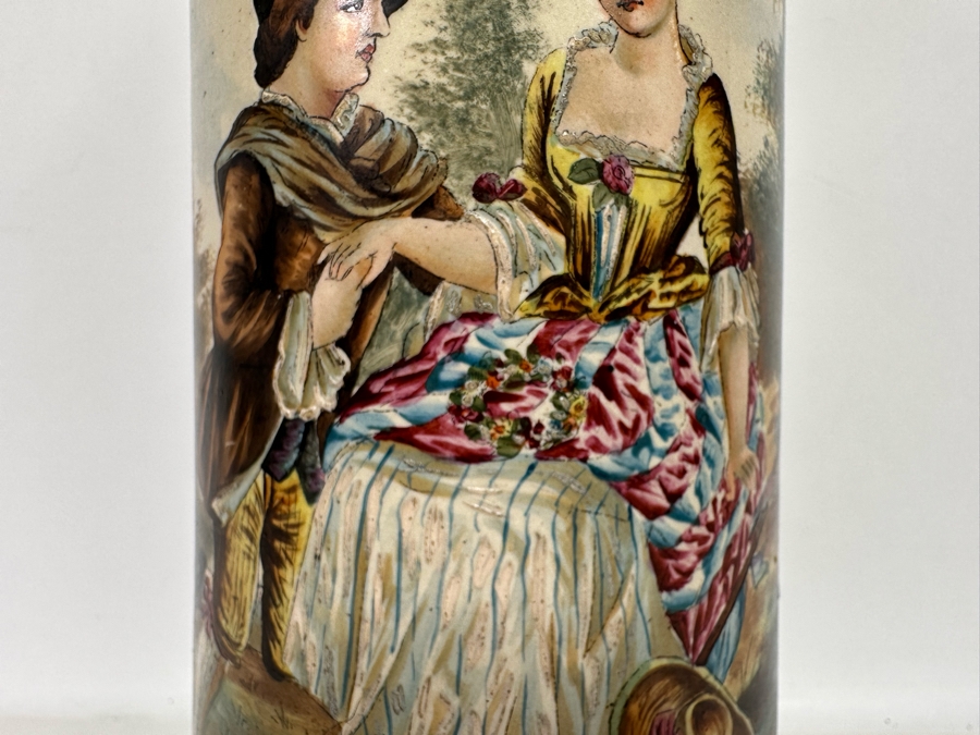 Impressive Tall Hand Painted Antique 1815 Royal Bavarian Beer Stein Nurnberg 16H [Photo 9]