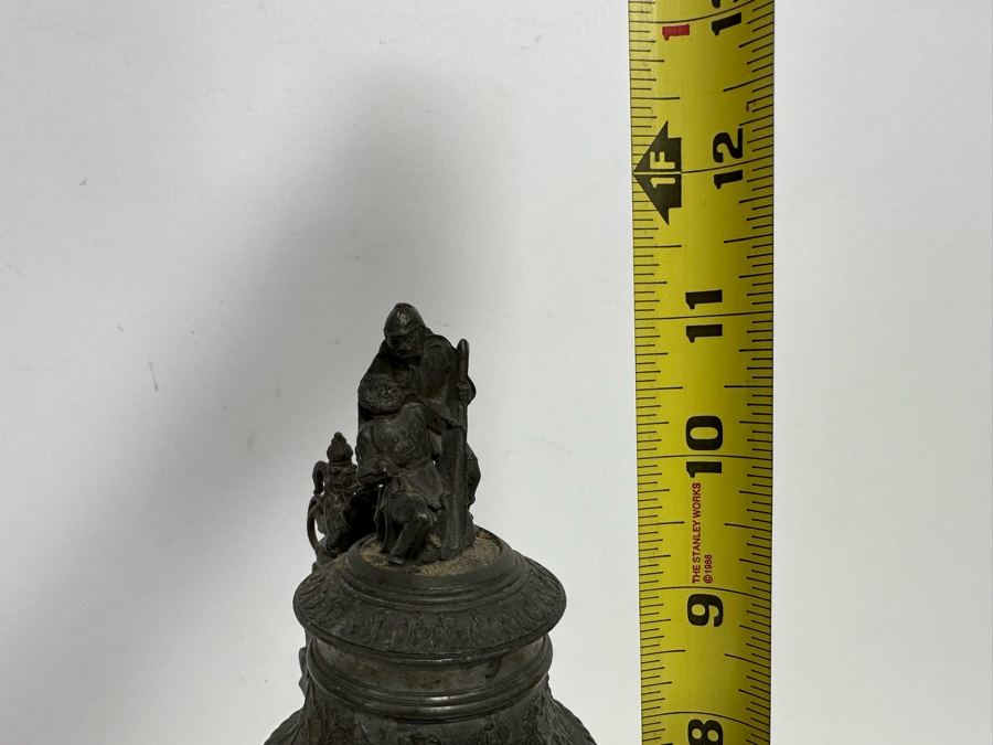 Antique 1896-1898 Regimental Beer Stein Of The Imperial German Army With Lithophane Bottom 11H - See Photos [Photo 38]