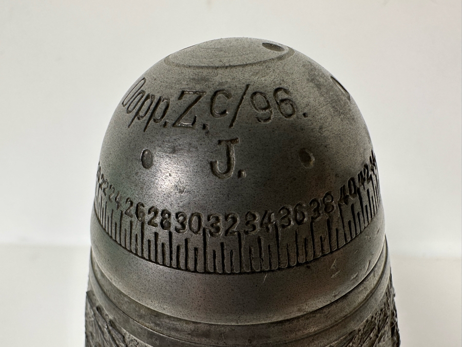 Antique 1905-1907 Regimental Beer Stein Of The Imperial German Army With Lithophane Bottom And Unusual Rotating Lid Kaiser Wilhelm II 9.5H - See Photos Bottom Of Lithophane Is Cracked [Photo 24]