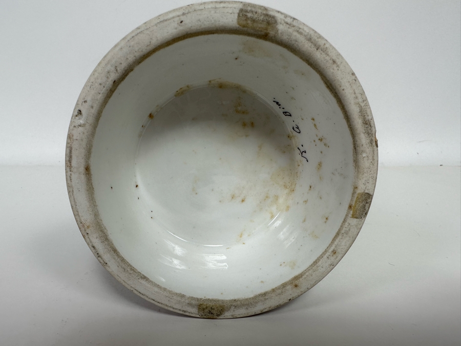 Antique 1905-1907 Regimental Beer Stein Of The Imperial German Army With Lithophane Bottom And Unusual Prism Scene Finial Top 9.5H - See Photos Bottom Of Lithophane Is Cracked [Photo 31]