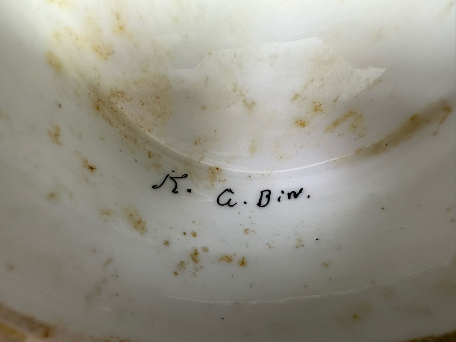 Antique 1905-1907 Regimental Beer Stein Of The Imperial German Army With Lithophane Bottom And Unusual Prism Scene Finial Top 9.5H - See Photos Bottom Of Lithophane Is Cracked [Photo 32]