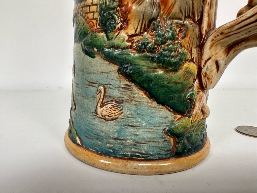 Antique 1912 German Beer Stein 11H - See Photos Makers Mark On Bottom [Photo 12]