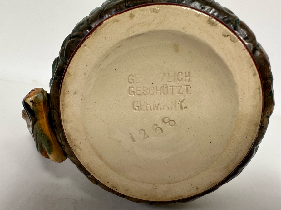 Antique German Beer Stein With Roman Soldiers By Gesetzlich Geschutzt Germany 1268 8.5H [Photo 23]