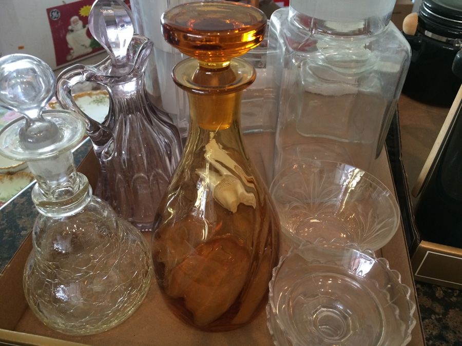 Kitchen Lot - Includes 3 Glass Decanters [Photo 4]