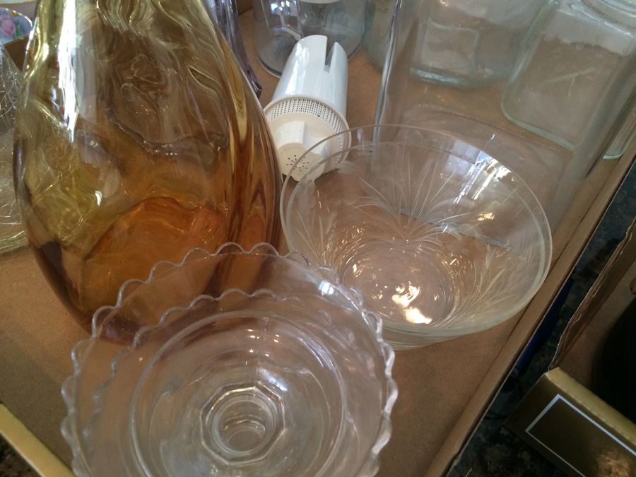 Kitchen Lot - Includes 3 Glass Decanters [Photo 7]