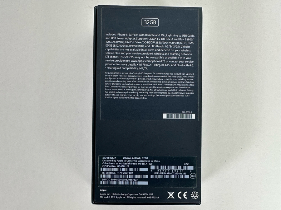 Apple iPhone 5 Black 32GB With Box [Photo 5]