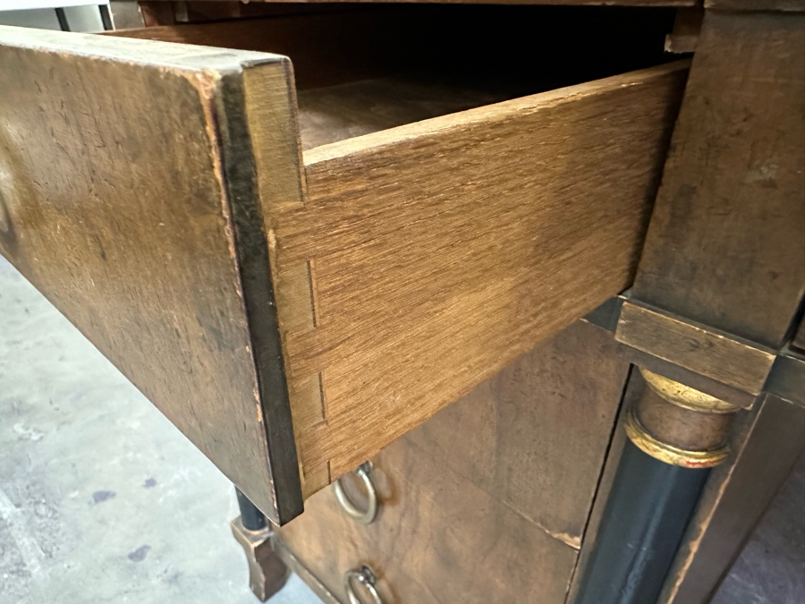 Last Minute Add - Impressive Baker Furniture Wooden Executive Desk 6'W X 3'D X 30'H [Photo 11]