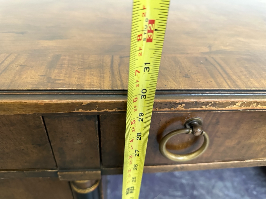 Last Minute Add - Impressive Baker Furniture Wooden Executive Desk 6'W X 3'D X 30'H [Photo 16]