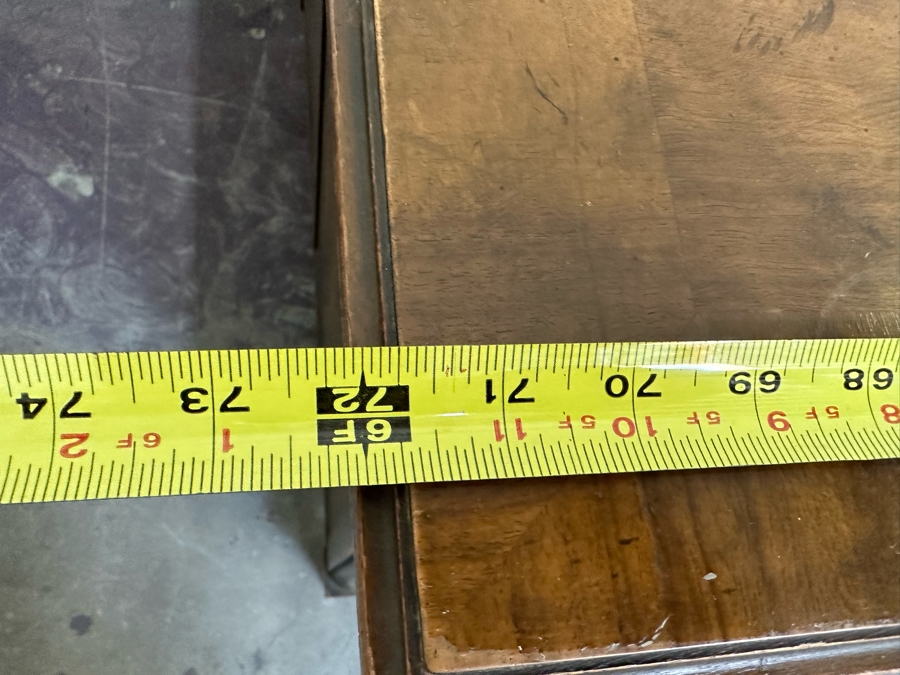 Last Minute Add - Impressive Baker Furniture Wooden Executive Desk 6'W X 3'D X 30'H [Photo 14]