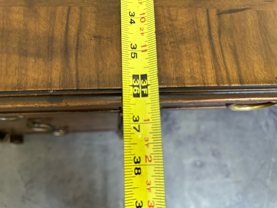 Last Minute Add - Impressive Baker Furniture Wooden Executive Desk 6'W X 3'D X 30'H [Photo 15]