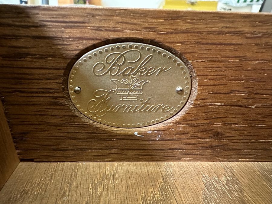 Last Minute Add - Impressive Baker Furniture Wooden Executive Desk 6'W X 3'D X 30'H [Photo 2]