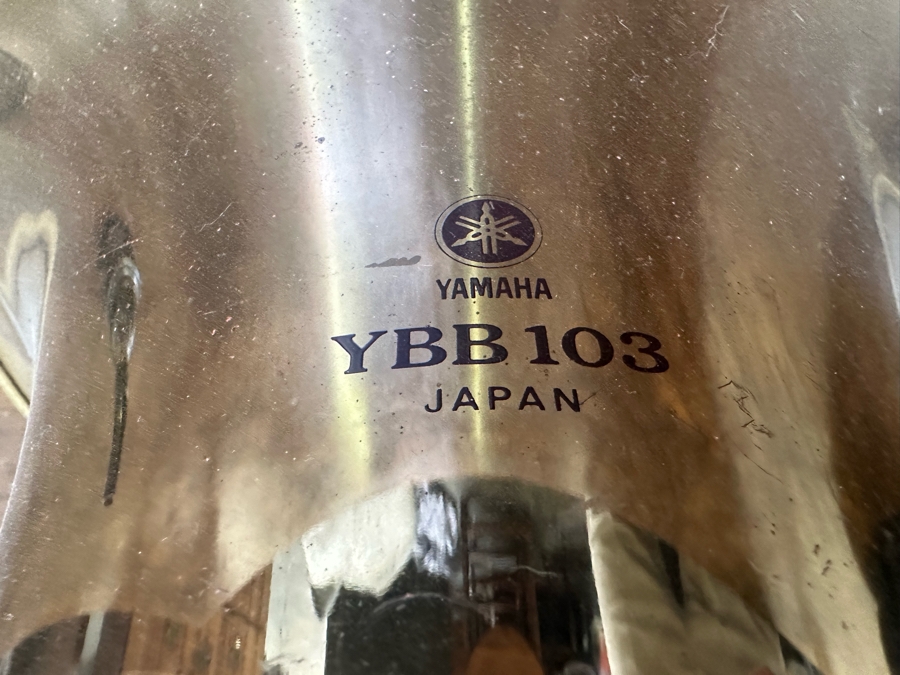 YAMAHA YBB103 Tuba With Hard Shell Case Made In Japan [Photo 8]