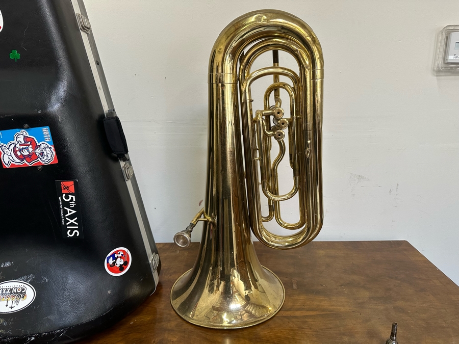 YAMAHA YBB103 Tuba With Hard Shell Case Made In Japan [Photo 15]
