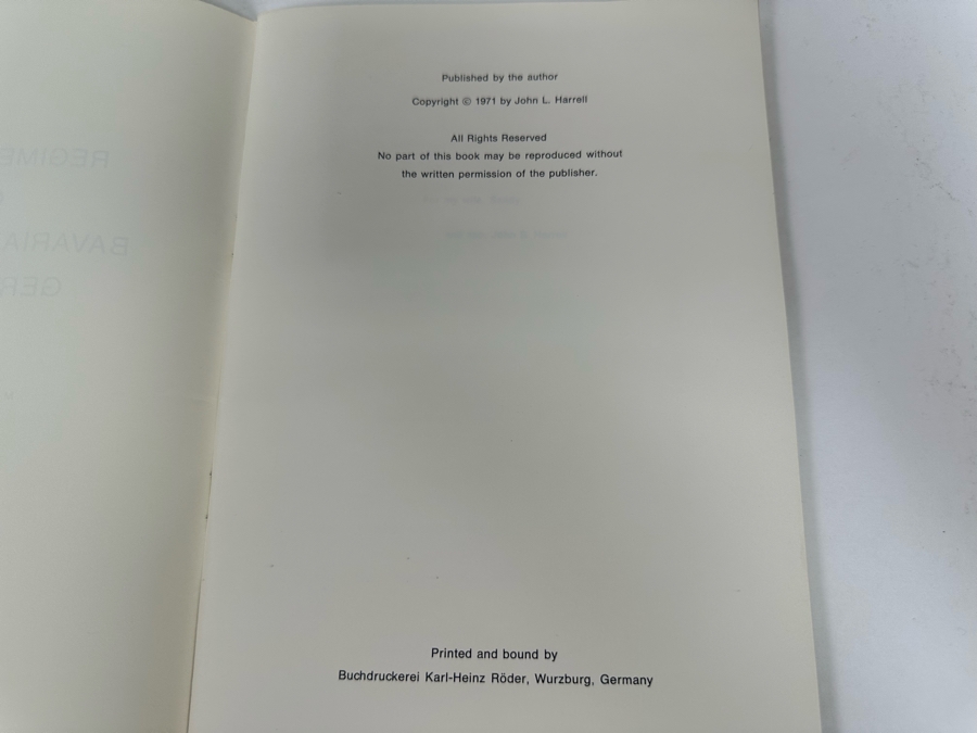 Pair Of Books: Regimental Steins Of The Bavarian And Imperial German Armies First Edition 1971 And Regimental Steins By Major John L. Harrell 1979 [Photo 13]