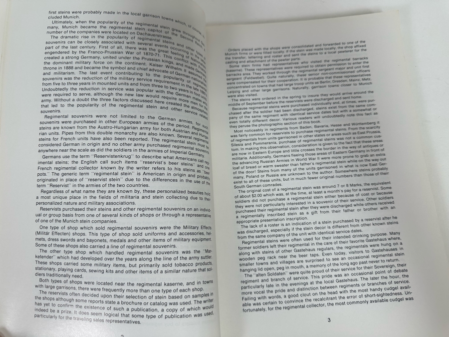 Pair Of Books: Regimental Steins Of The Bavarian And Imperial German Armies First Edition 1971 And Regimental Steins By Major John L. Harrell 1979 [Photo 5]