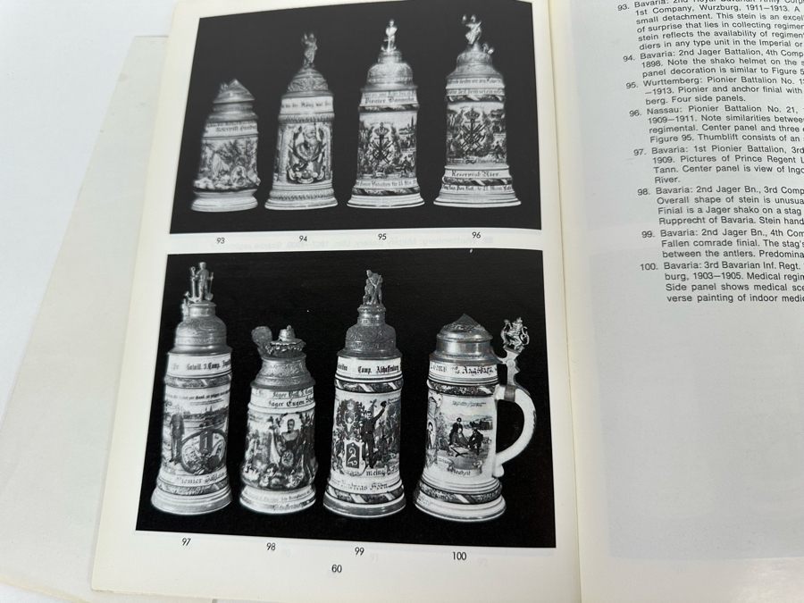 Pair Of Books: Regimental Steins Of The Bavarian And Imperial German Armies First Edition 1971 And Regimental Steins By Major John L. Harrell 1979 [Photo 18]