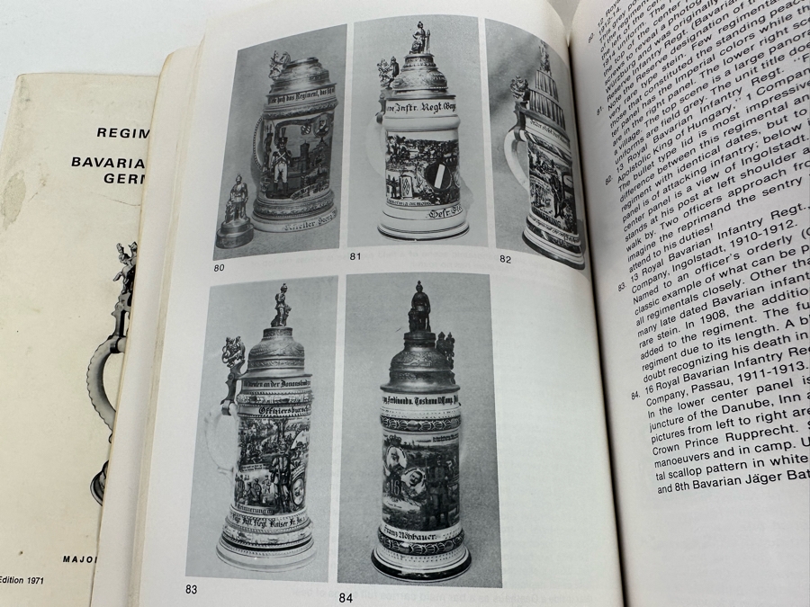 Pair Of Books: Regimental Steins Of The Bavarian And Imperial German Armies First Edition 1971 And Regimental Steins By Major John L. Harrell 1979 [Photo 9]