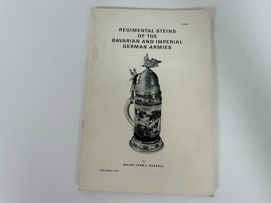 Pair Of Books: Regimental Steins Of The Bavarian And Imperial German Armies First Edition 1971 And Regimental Steins By Major John L. Harrell 1979 [Photo 11]