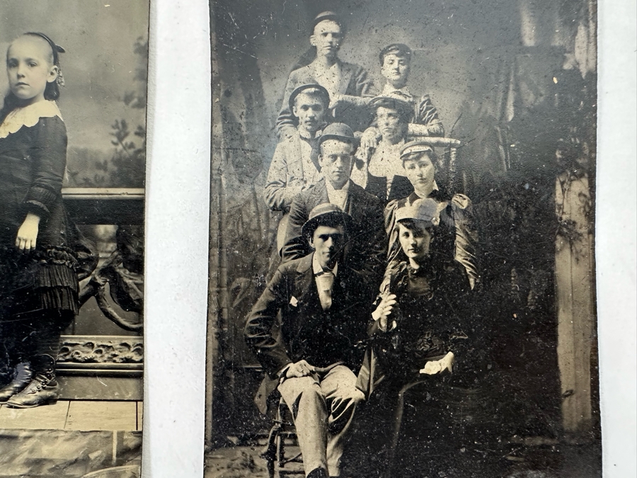 Seven Old Tin Photos 2.5 X 2.5 [Photo 7]