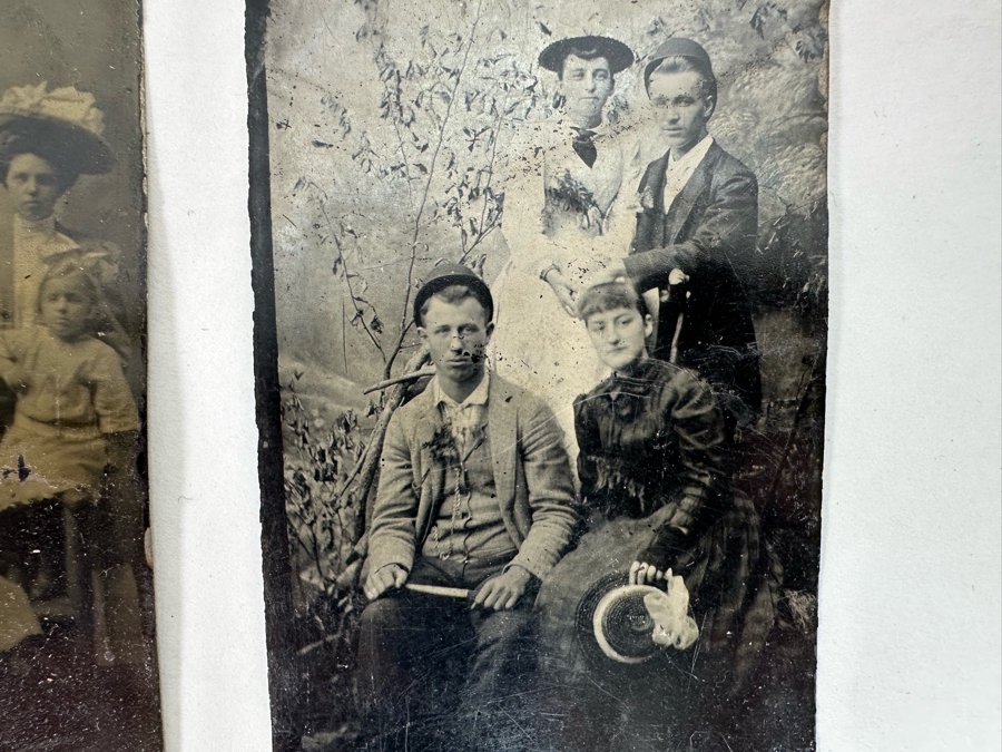 Seven Old Tin Photos 2.5 X 2.5 [Photo 14]