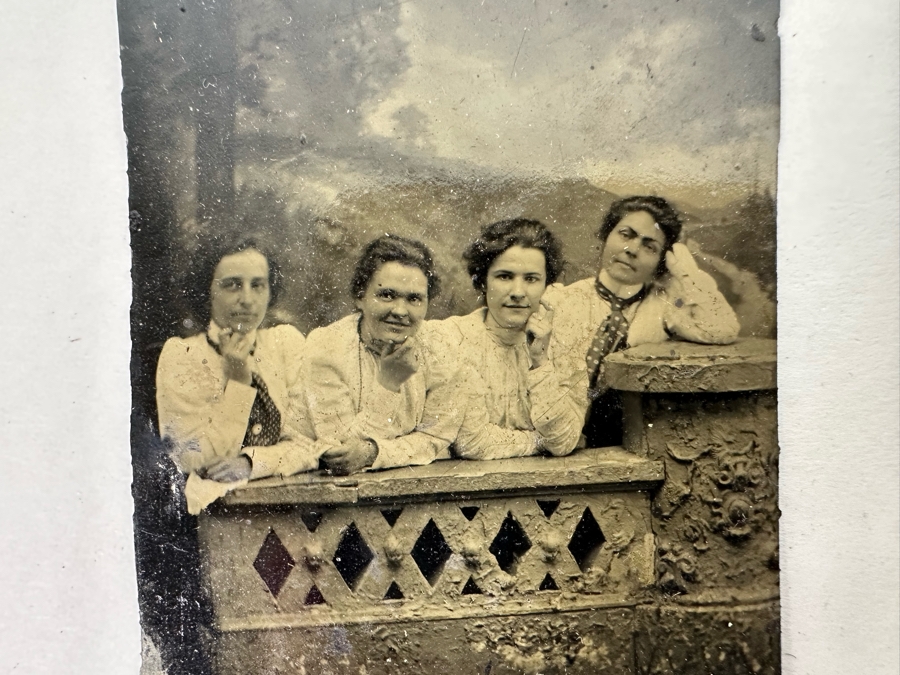 Seven Old Tin Photos 2.5 X 2.5 [Photo 9]