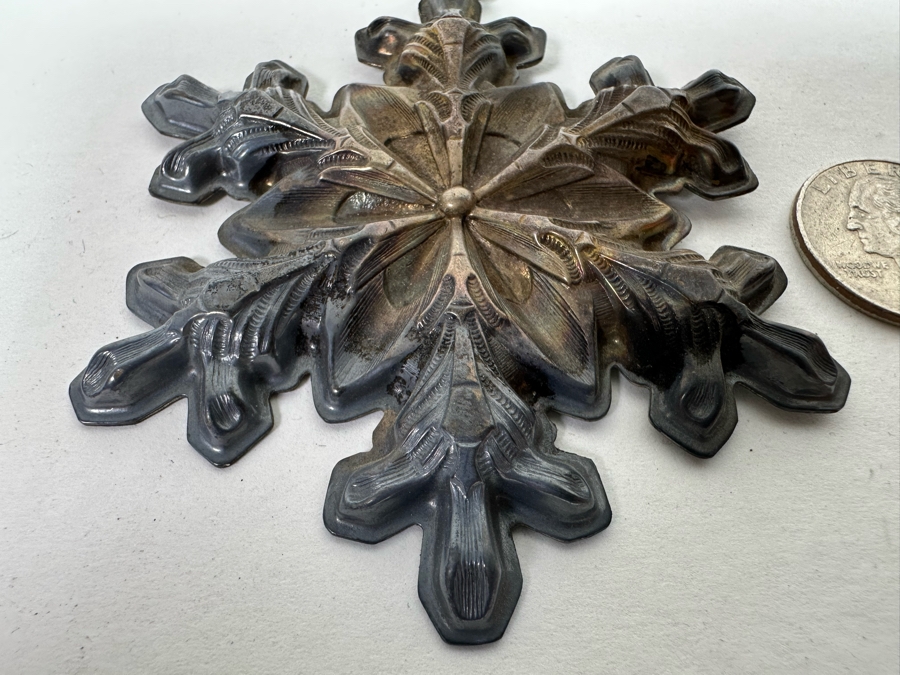 Sterling Silver Gorham 1973 Christmas Ornament 23.1g [Photo 4]