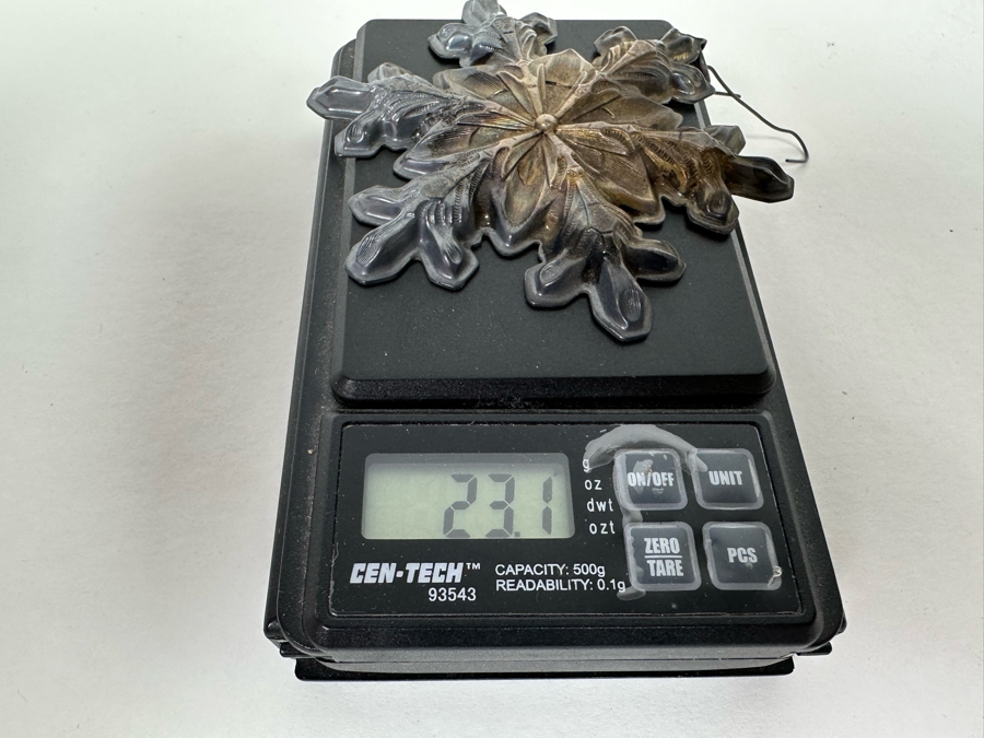 Sterling Silver Gorham 1973 Christmas Ornament 23.1g [Photo 8]