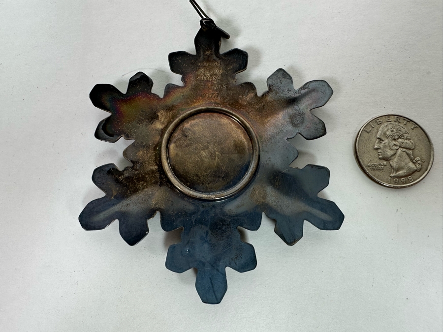 Sterling Silver Gorham 1973 Christmas Ornament 23.1g [Photo 5]