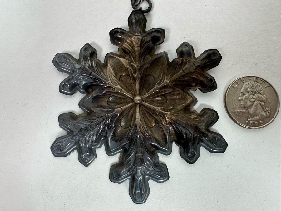 Sterling Silver Gorham 1973 Christmas Ornament 23.1g [Photo 2]