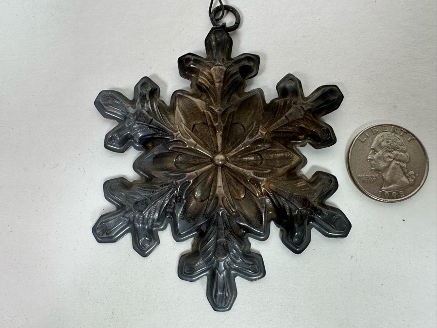 Sterling Silver Gorham 1973 Christmas Ornament 23.1g [Photo 3]