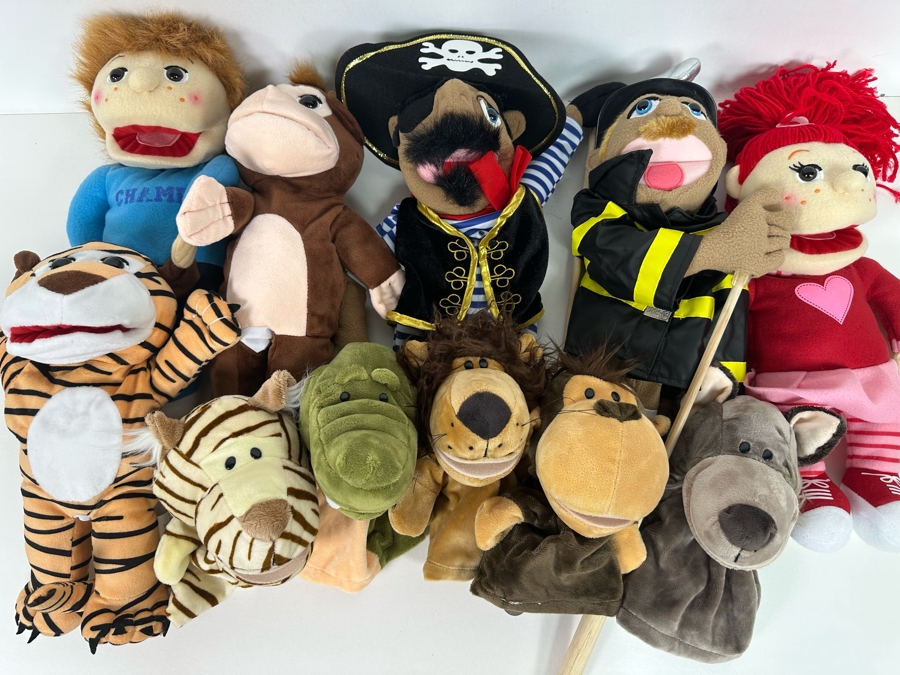 Collection Of Eleven Plush Hand Puppets [Photo 2]