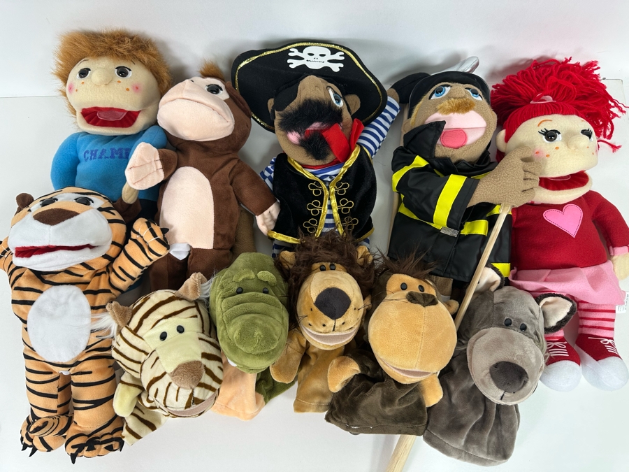 Collection Of Eleven Plush Hand Puppets [Photo 3]