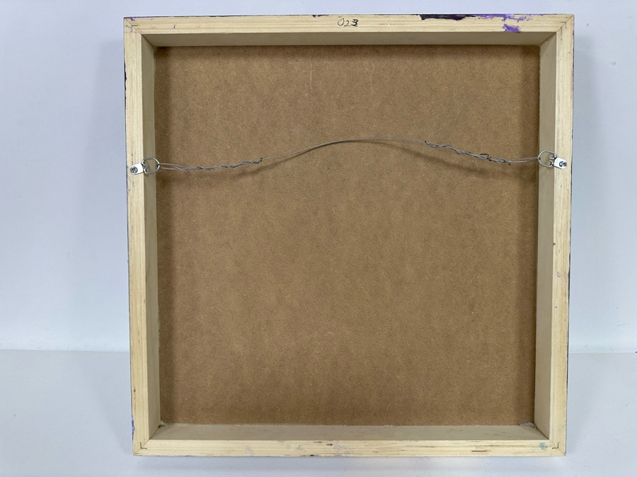 Bonnie Lee Roth (B. 1942, Southern California) Original Mixed-Media 3D Sculpture Mounted On Painted Board Of Woman Surrounded By Flowers 2017 18W X 18H X 4D [Photo 22]