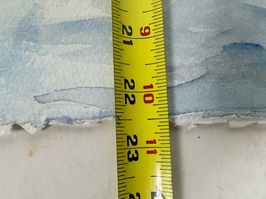 Bonnie Lee Roth (B. 1942, Southern California) Original Watercolor Cityscape Painting On Paper 2008 30 X 22.5 [Photo 11]