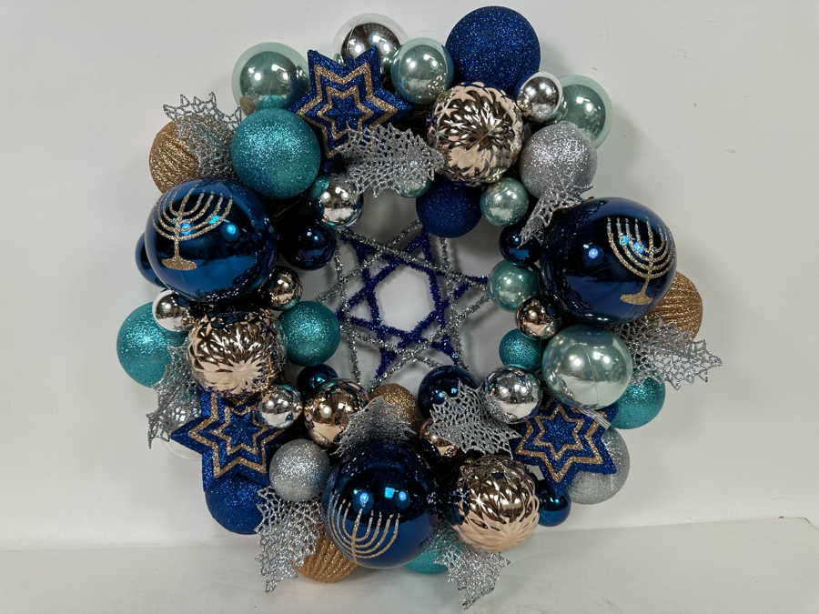 Star Of David Hanukkah Wreath Pier 1 Imports With Box 20'W [Photo 2]