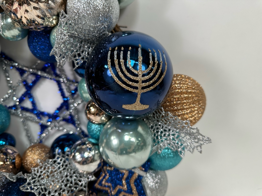 Star Of David Hanukkah Wreath Pier 1 Imports With Box 20'W [Photo 4]