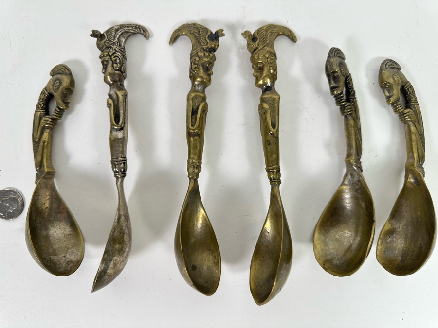 Vintage Brass Ethnic Ladle Spoons [Photo 2]