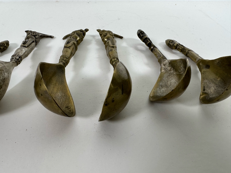 Vintage Brass Ethnic Ladle Spoons [Photo 10]