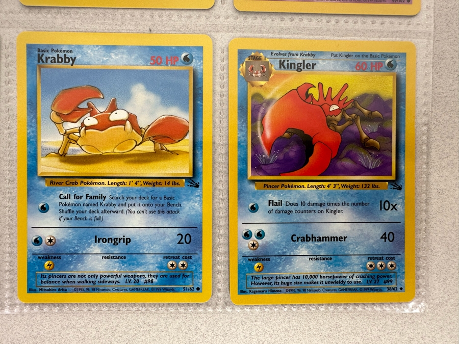 1999 'Unlimited' Third Print Run Pokemon Cards - 18 Cards Stored In Protective Sleeves Ready For Grading [Photo 10]