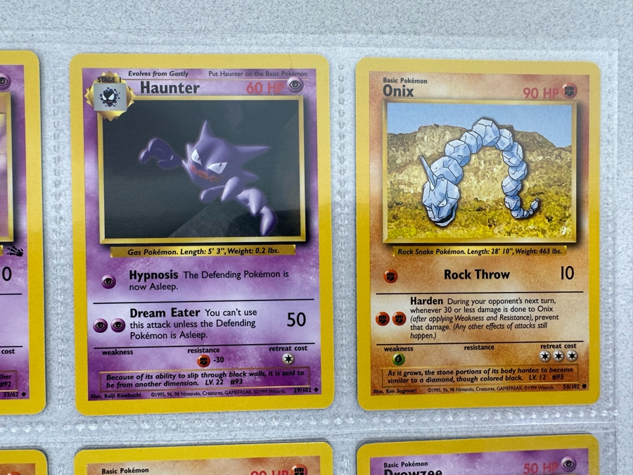 1999 'Unlimited' Third Print Run Pokemon Cards - 18 Cards Stored In Protective Sleeves Ready For Grading [Photo 4]