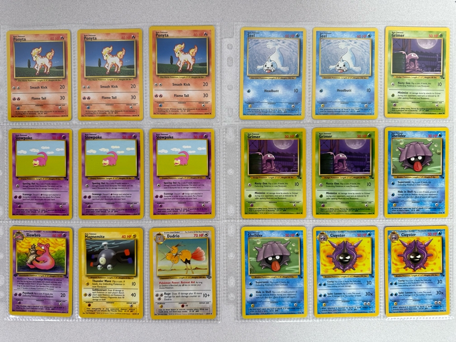 1999 'Unlimited' Third Print Run Pokemon Cards - 18 Cards Stored In Protective Sleeves Ready For Grading [Photo 1]