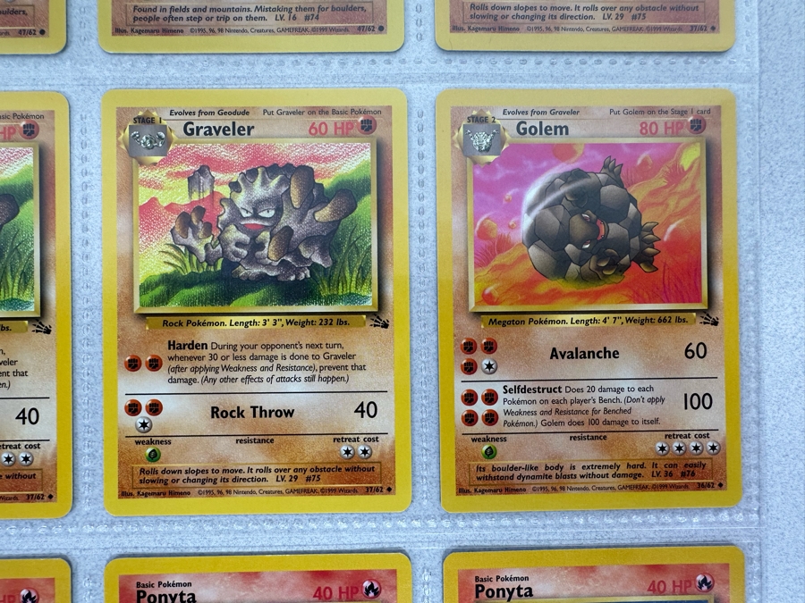 1999 'Unlimited' Third Print Run Pokemon Cards - 18 Cards Stored In Protective Sleeves Ready For Grading [Photo 8]