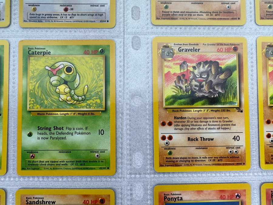 1999 'Unlimited' Third Print Run Pokemon Cards - 18 Cards Stored In Protective Sleeves Ready For Grading [Photo 7]