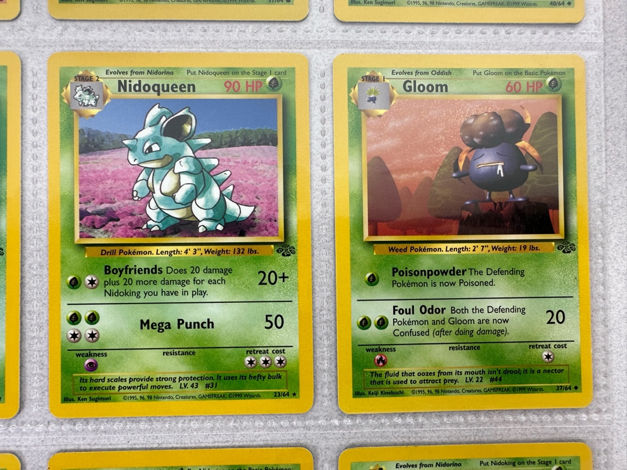 1999 'Unlimited' Third Print Run Pokemon Cards - 18 Cards Stored In Protective Sleeves Ready For Grading - Four Holographic Cards [Photo 12]