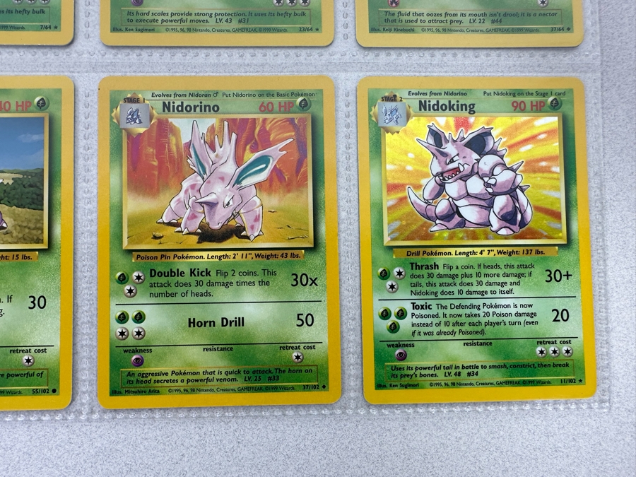 1999 'Unlimited' Third Print Run Pokemon Cards - 18 Cards Stored In Protective Sleeves Ready For Grading - Four Holographic Cards [Photo 15]