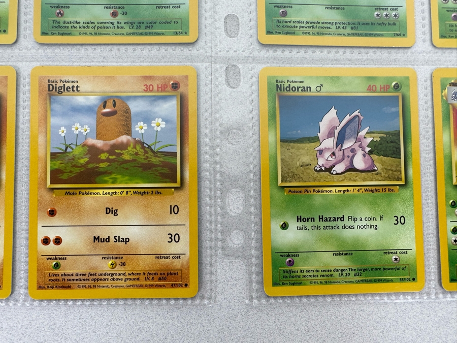 1999 'Unlimited' Third Print Run Pokemon Cards - 18 Cards Stored In Protective Sleeves Ready For Grading - Four Holographic Cards [Photo 14]