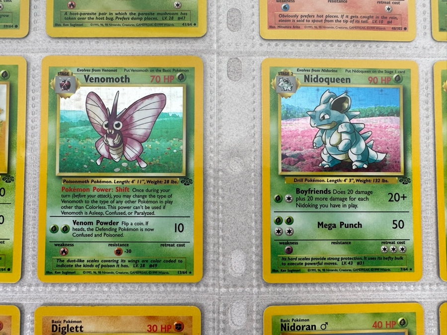 1999 'Unlimited' Third Print Run Pokemon Cards - 18 Cards Stored In Protective Sleeves Ready For Grading - Four Holographic Cards [Photo 9]