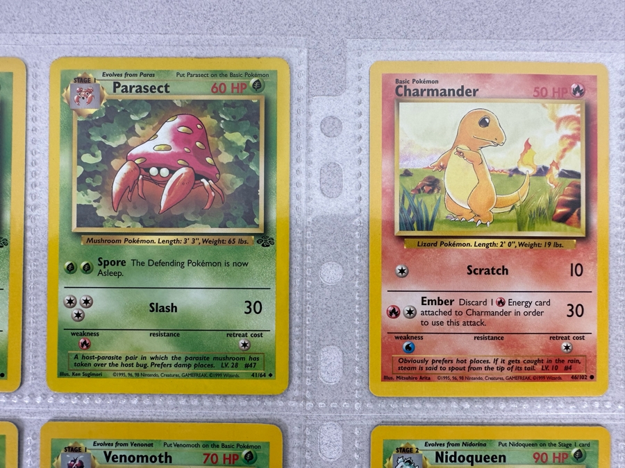 1999 'Unlimited' Third Print Run Pokemon Cards - 18 Cards Stored In Protective Sleeves Ready For Grading - Four Holographic Cards [Photo 6]