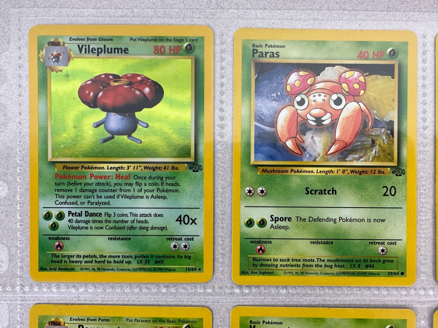 1999 'Unlimited' Third Print Run Pokemon Cards - 18 Cards Stored In Protective Sleeves Ready For Grading - Four Holographic Cards [Photo 4]